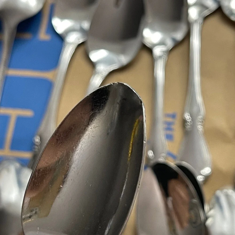 Oneida Deluxel Flatware Set 57 Piece Vintage Stainless Steel Set